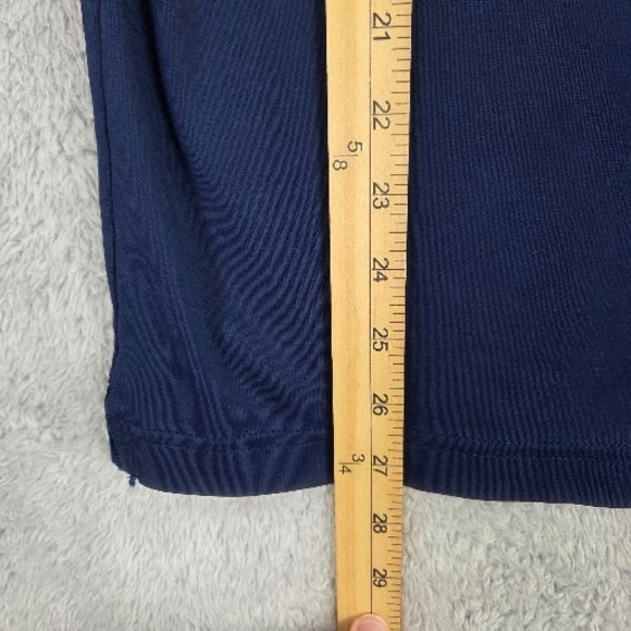 Banana Republic Polo Shirt Navy Blue Cotton Luxury Touch Short Sleeve Size Large - Picture 5 of 10